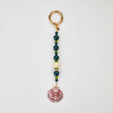 Scallop shell green beads