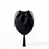Black silk bag with silk tassel