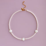 In Bloom 3 white pearl roses