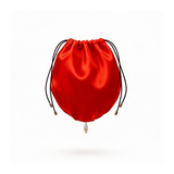 Red silk bag with pearl