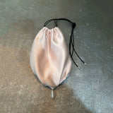 Pink silk bag with pearl