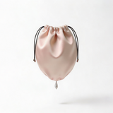 Pink silk bag with pearl