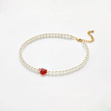 Red heart chocker