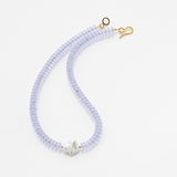 Violet rondelle baroque