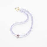 Violet rondelle pearl